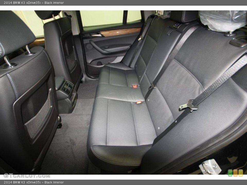 Black Interior Rear Seat for the 2014 BMW X3 xDrive35i #81298787