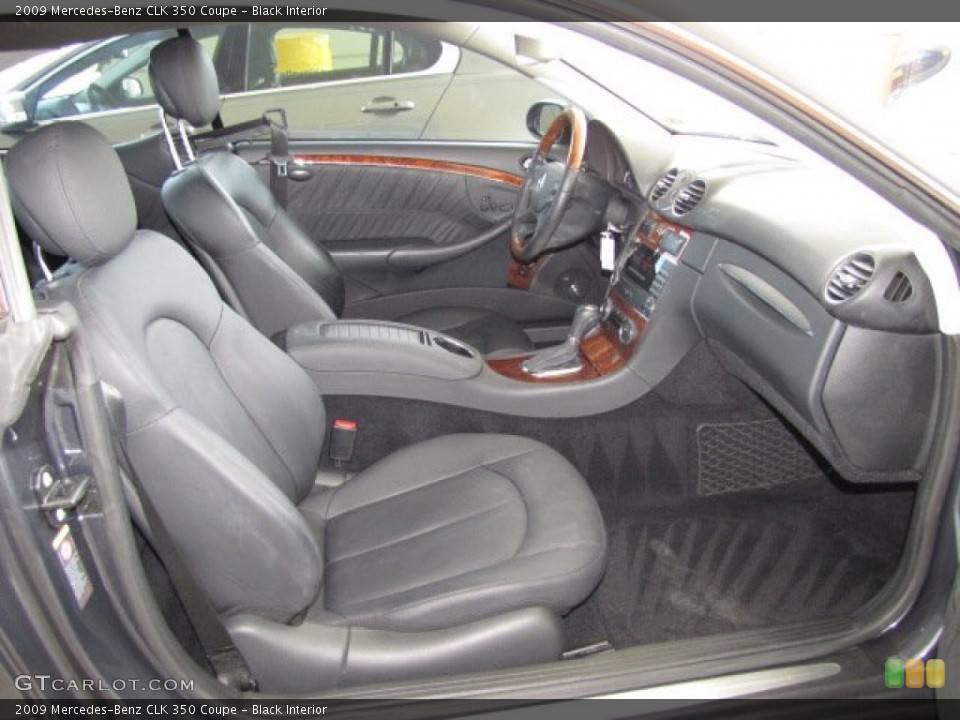 Black Interior Photo for the 2009 Mercedes-Benz CLK 350 Coupe #81300521