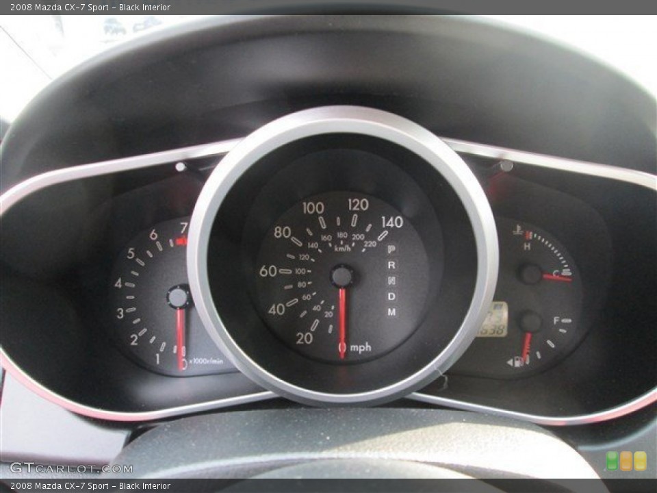 Black Interior Gauges for the 2008 Mazda CX-7 Sport #81300866