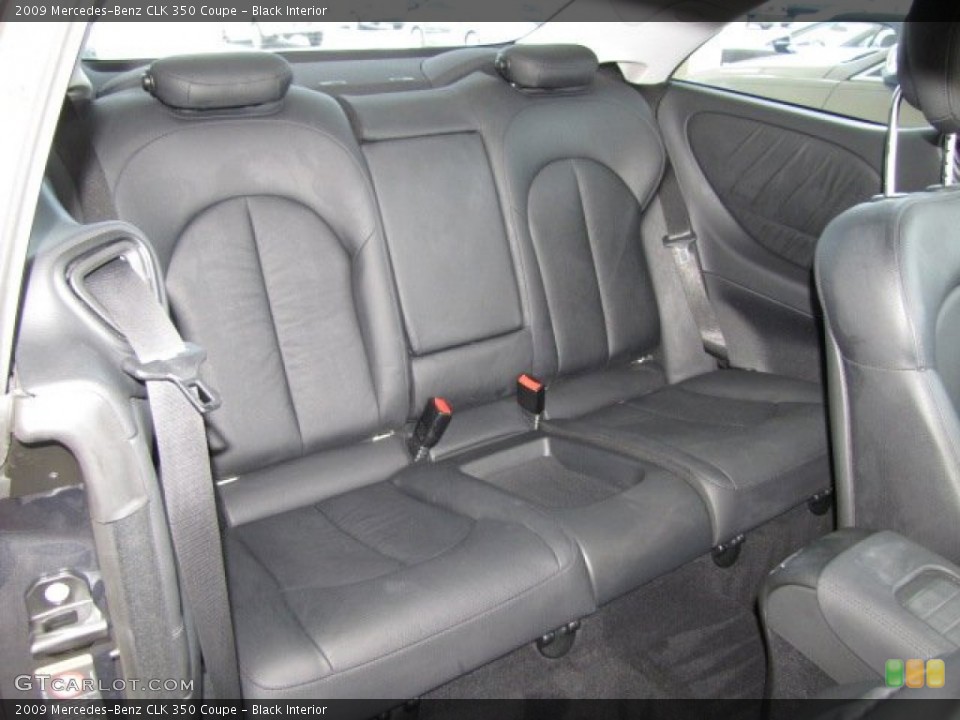 Black Interior Rear Seat for the 2009 Mercedes-Benz CLK 350 Coupe #81300917