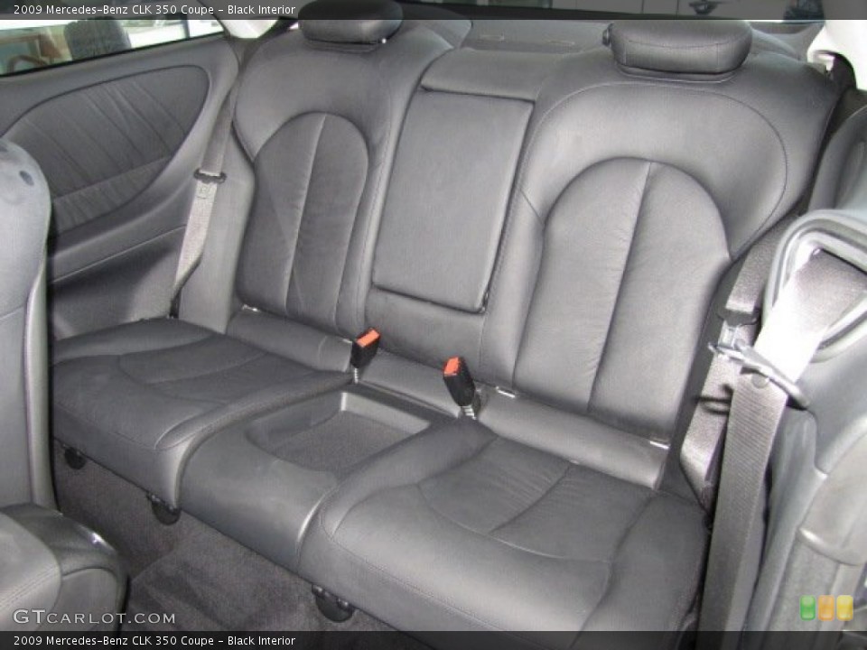 Black Interior Rear Seat for the 2009 Mercedes-Benz CLK 350 Coupe #81300945