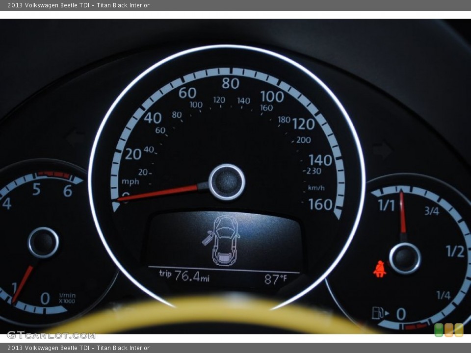 Titan Black Interior Gauges for the 2013 Volkswagen Beetle TDI #81301397