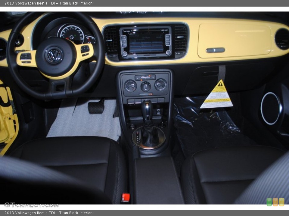 Titan Black Interior Dashboard for the 2013 Volkswagen Beetle TDI #81301482