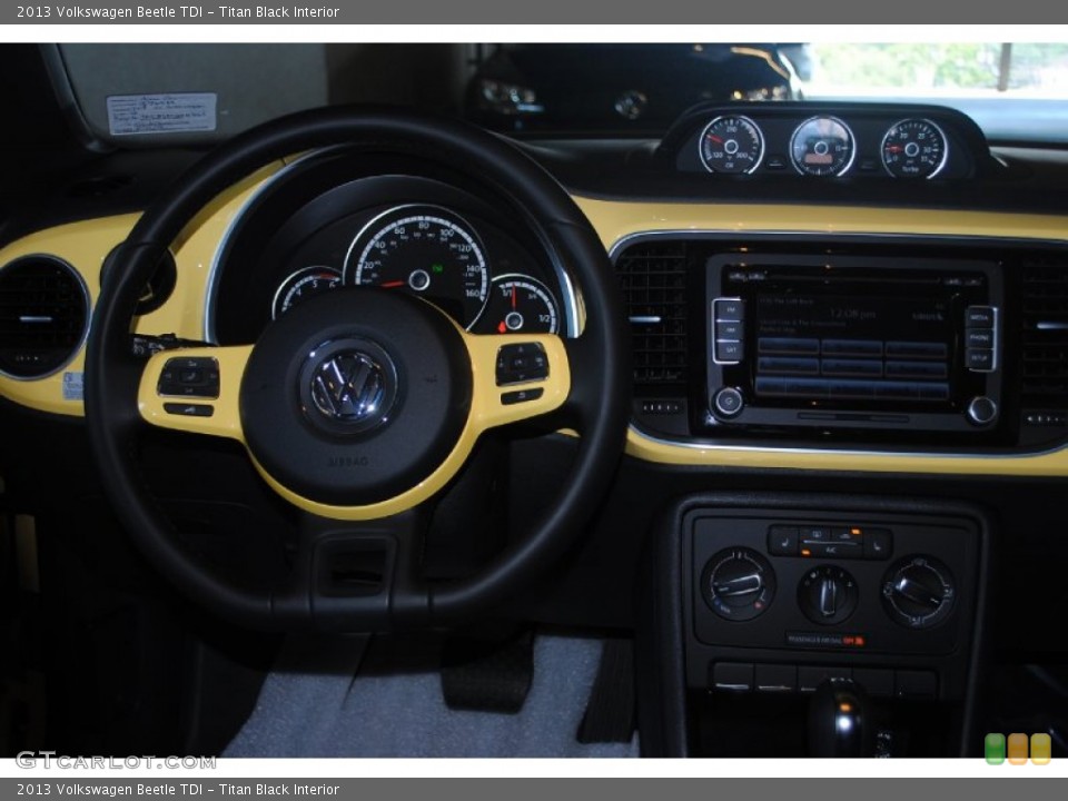 Titan Black Interior Dashboard for the 2013 Volkswagen Beetle TDI #81301505