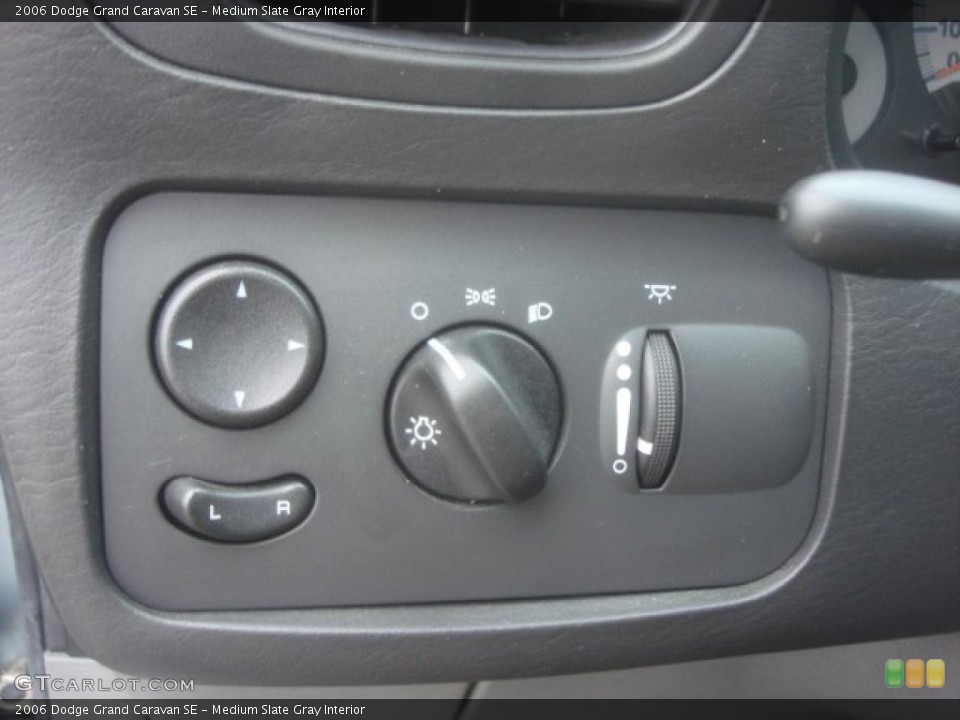 Medium Slate Gray Interior Controls for the 2006 Dodge Grand Caravan SE #81301552