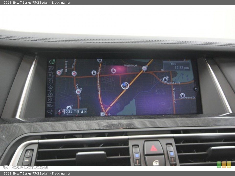 Black Interior Navigation for the 2013 BMW 7 Series 750i Sedan #81302252