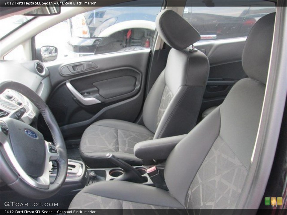 Charcoal Black Interior Photo for the 2012 Ford Fiesta SEL Sedan #81302435