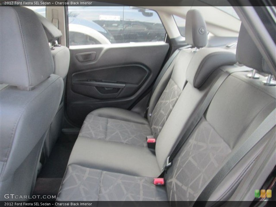 Charcoal Black Interior Rear Seat for the 2012 Ford Fiesta SEL Sedan #81302450