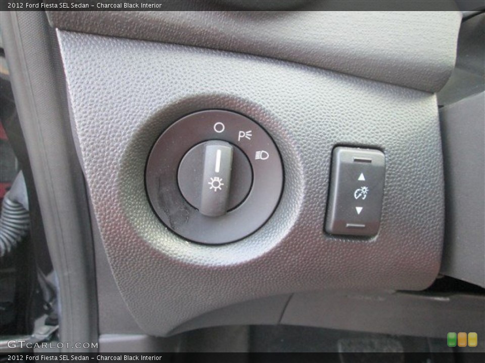 Charcoal Black Interior Controls for the 2012 Ford Fiesta SEL Sedan #81302489