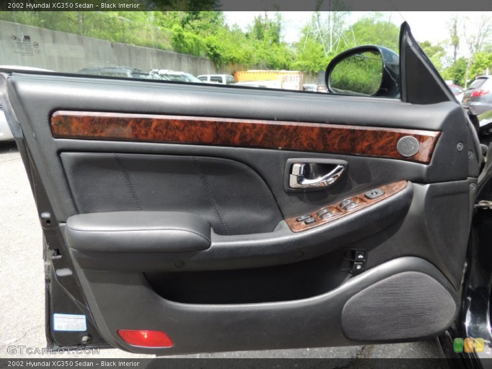 Black Interior Door Panel for the 2002 Hyundai XG350 Sedan #81305447