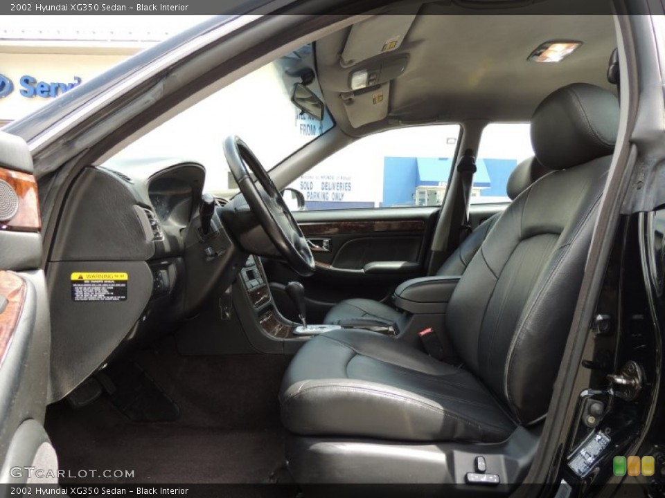 Black Interior Photo for the 2002 Hyundai XG350 Sedan #81305500