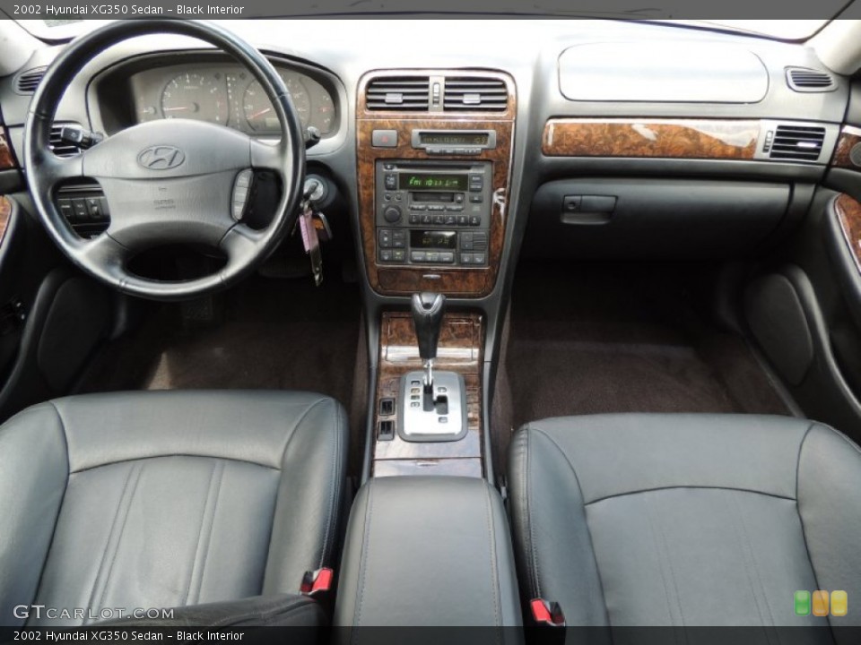 Black Interior Dashboard for the 2002 Hyundai XG350 Sedan #81305522