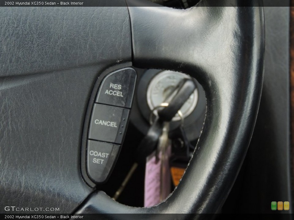 Black Interior Controls for the 2002 Hyundai XG350 Sedan #81305561