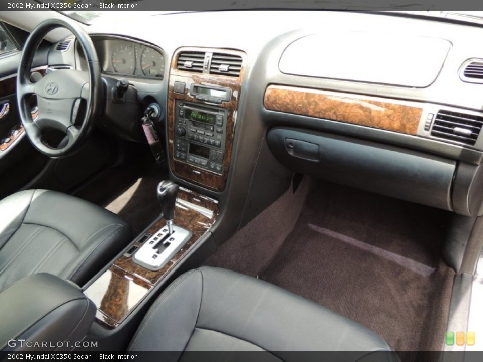 Black Interior Dashboard for the 2002 Hyundai XG350 Sedan #81305776