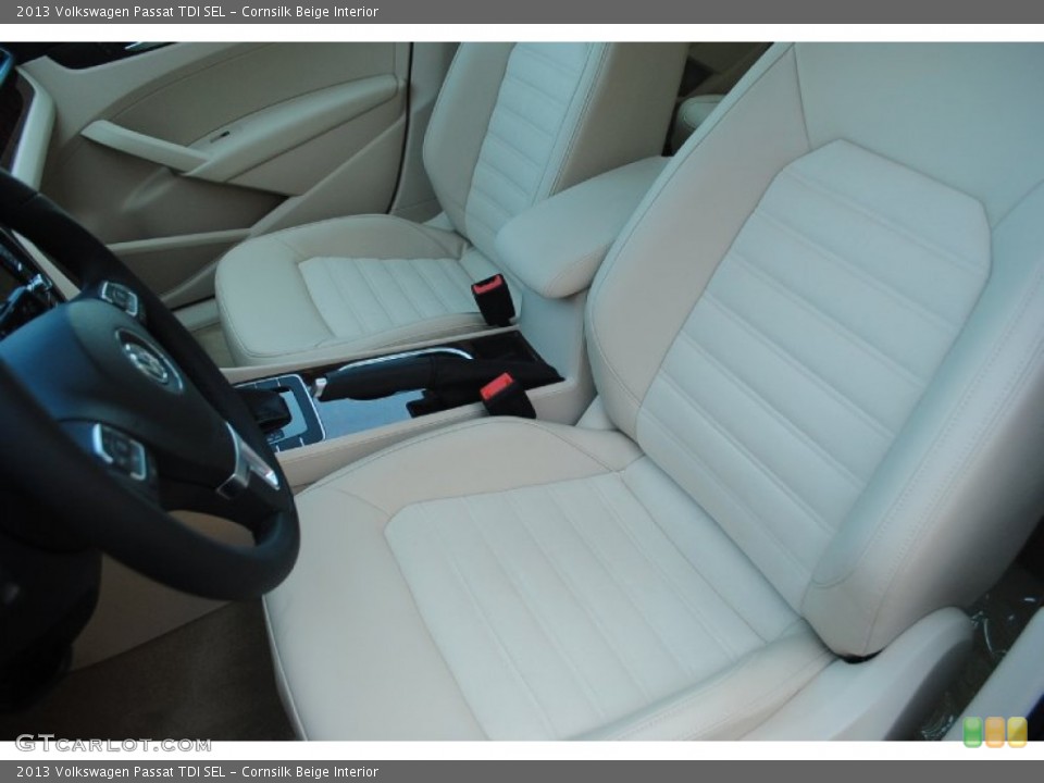Cornsilk Beige Interior Front Seat for the 2013 Volkswagen Passat TDI SEL #81307303