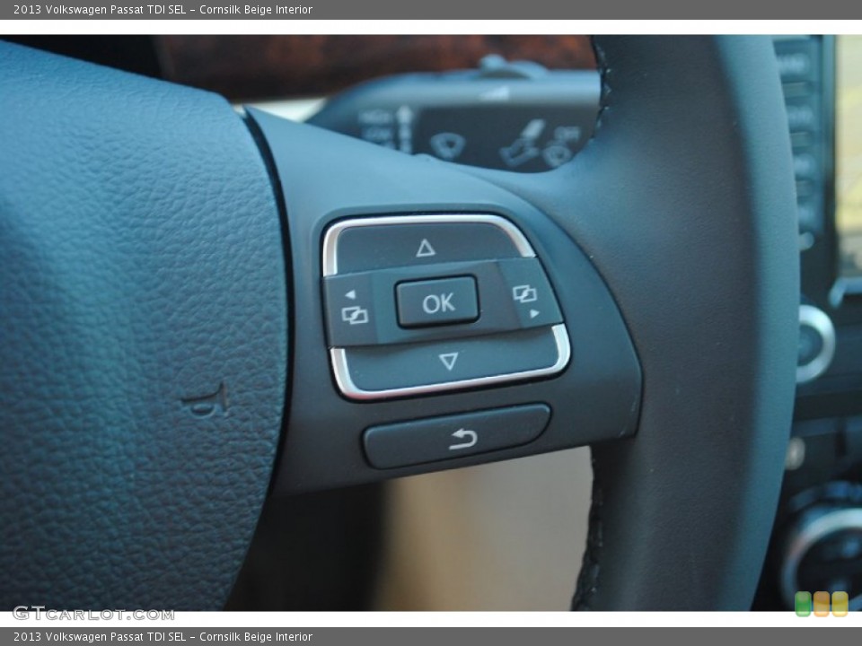 Cornsilk Beige Interior Controls for the 2013 Volkswagen Passat TDI SEL #81307470