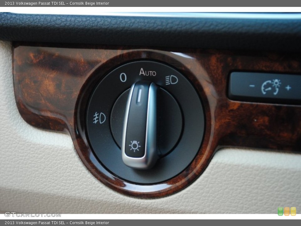 Cornsilk Beige Interior Controls for the 2013 Volkswagen Passat TDI SEL #81307532