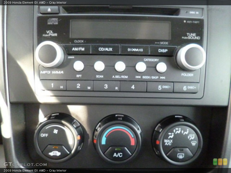 Gray Interior Controls for the 2009 Honda Element EX AWD #81308910