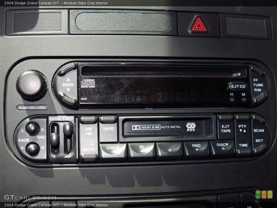 Medium Slate Gray Interior Audio System for the 2004 Dodge Grand Caravan SXT #81310107