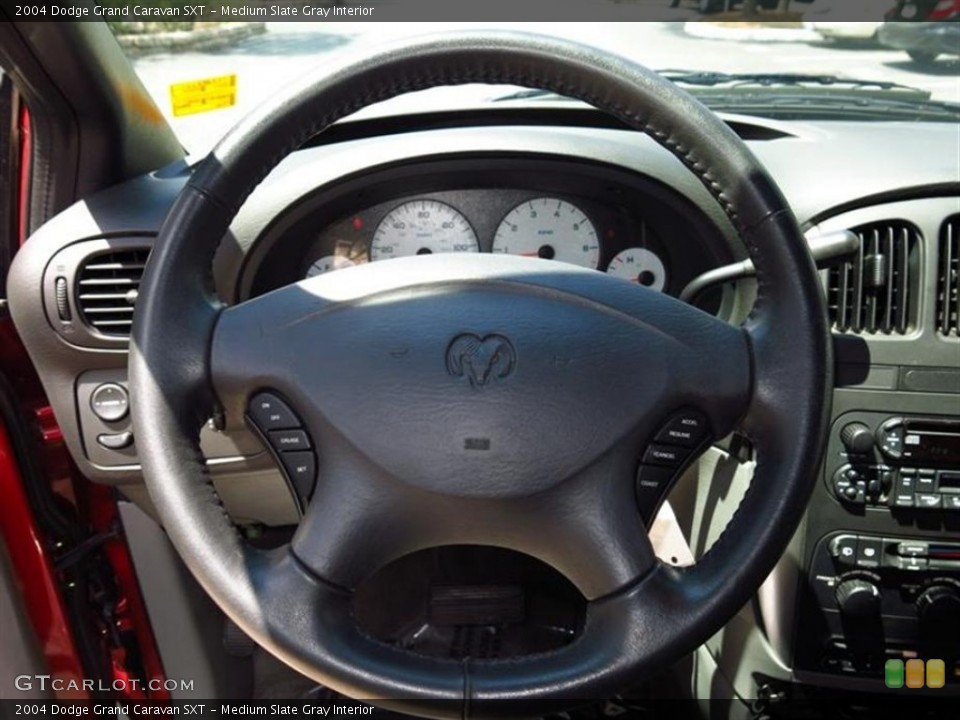 Medium Slate Gray Interior Steering Wheel for the 2004 Dodge Grand Caravan SXT #81310259