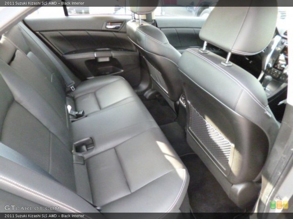 Black Interior Rear Seat for the 2011 Suzuki Kizashi SLS AWD #81310555
