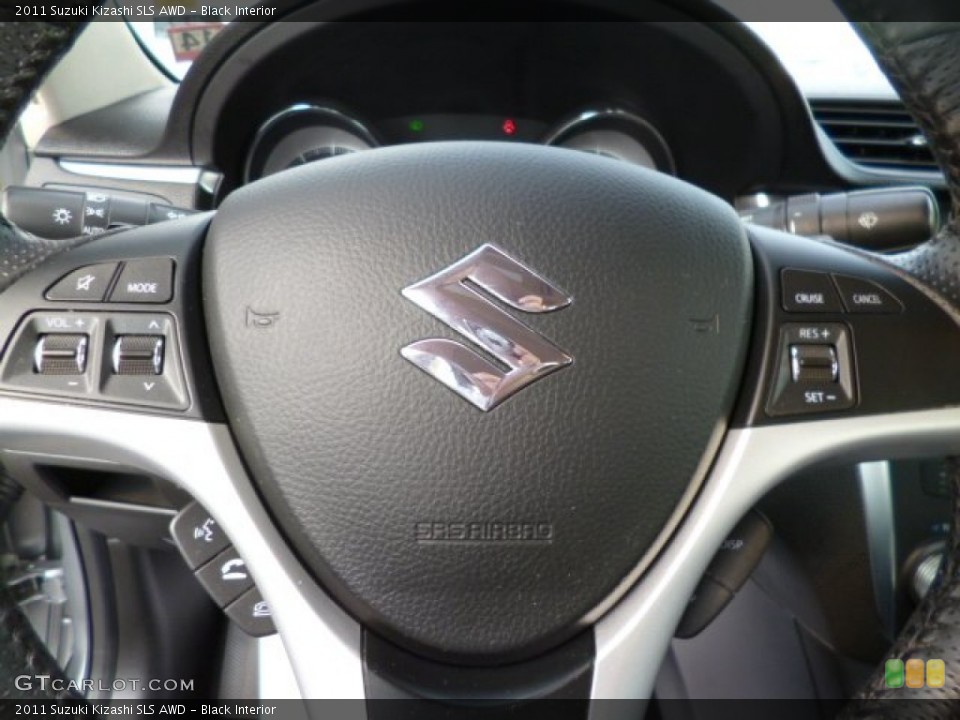 Black Interior Steering Wheel for the 2011 Suzuki Kizashi SLS AWD #81310624