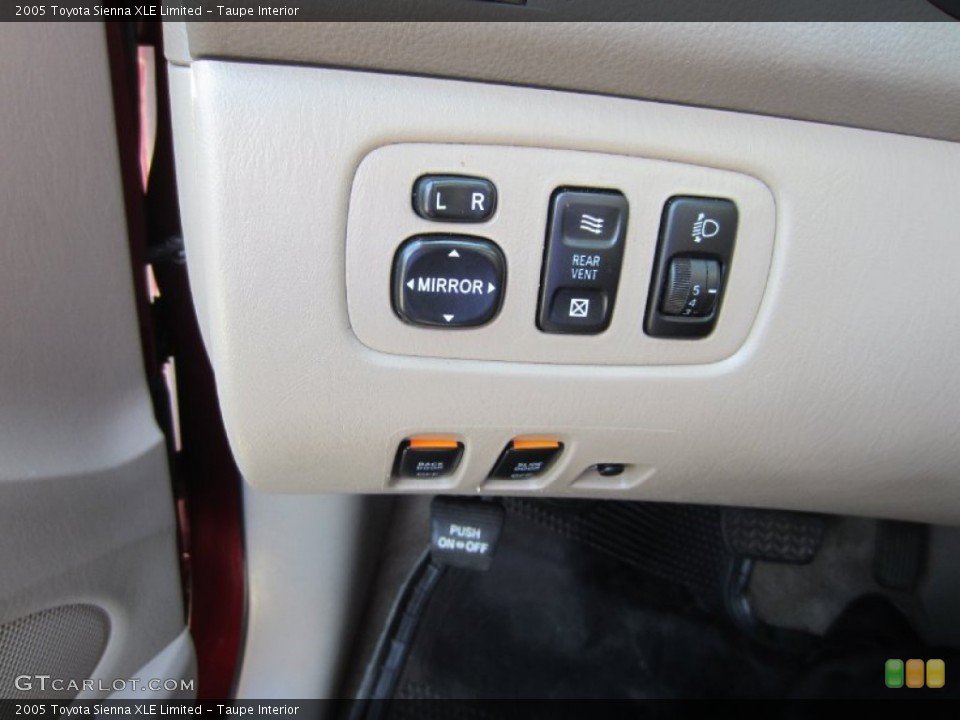 Taupe Interior Controls for the 2005 Toyota Sienna XLE Limited #81310963