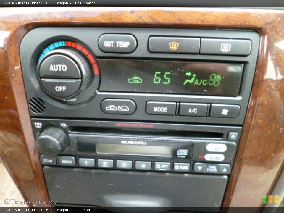 Beige Interior Controls for the 2004 Subaru Outback H6 3.0 Wagon #81312863