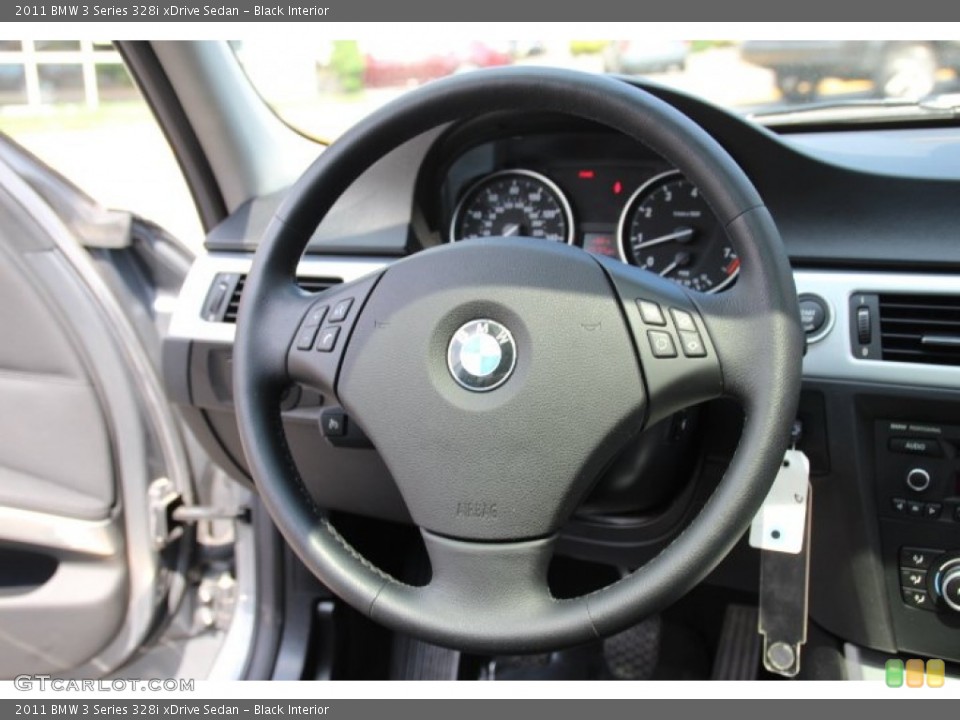 Black Interior Steering Wheel for the 2011 BMW 3 Series 328i xDrive Sedan #81313351