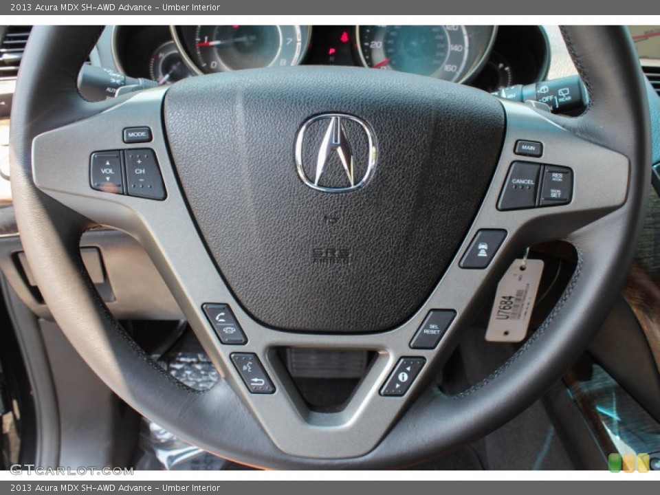 Umber Interior Controls for the 2013 Acura MDX SH-AWD Advance #81313662