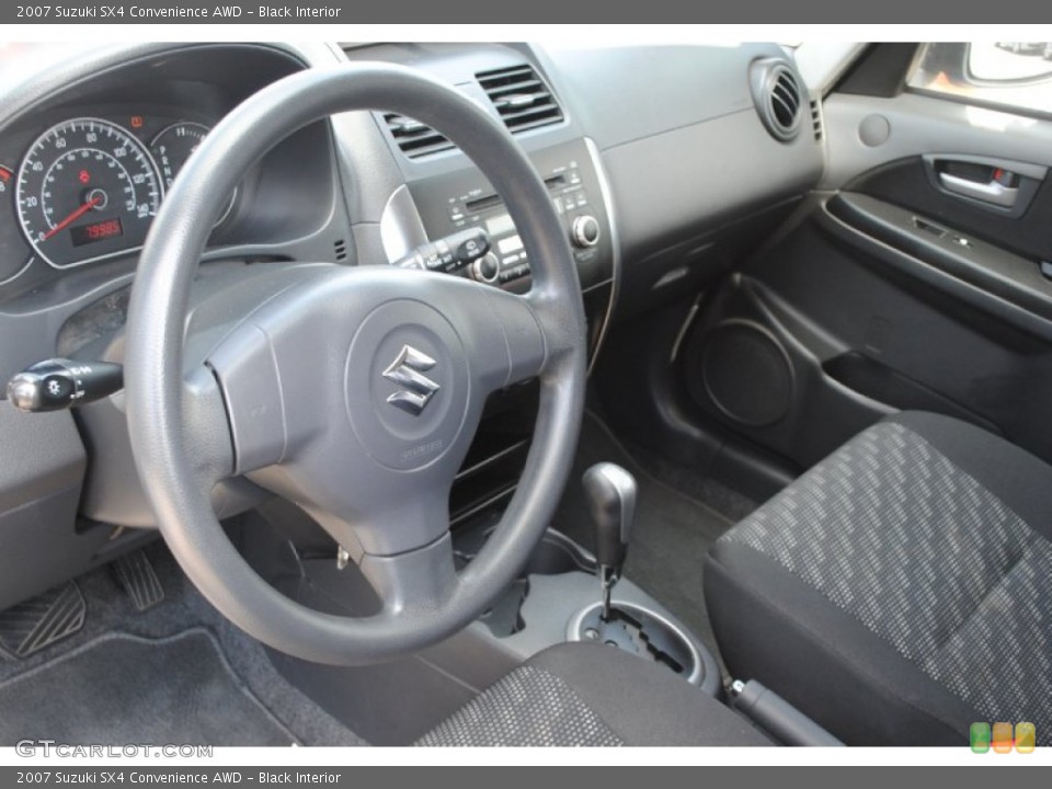 Black Interior Photo for the 2007 Suzuki SX4 Convenience AWD #81314998