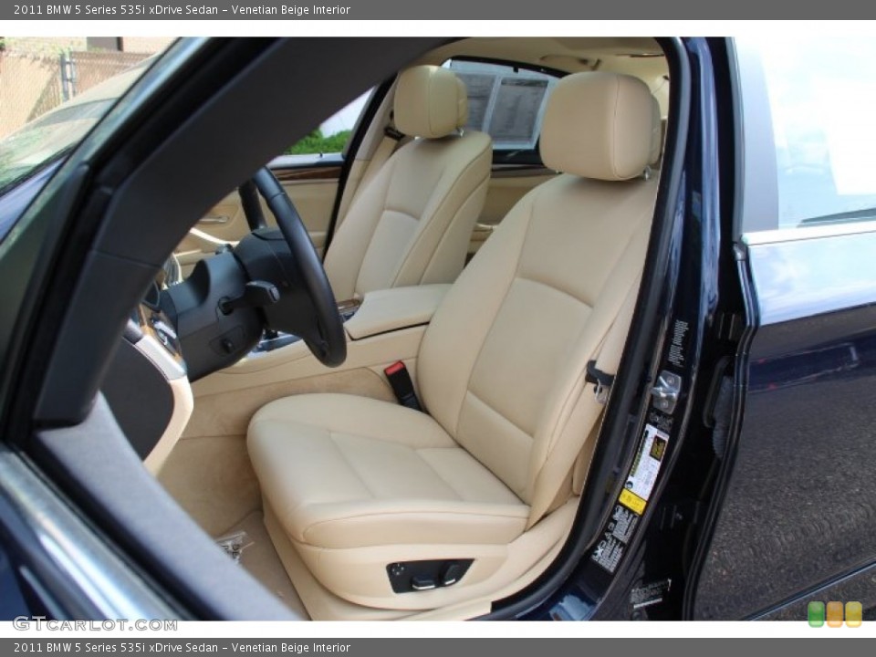 Venetian Beige Interior Front Seat for the 2011 BMW 5 Series 535i xDrive Sedan #81315505