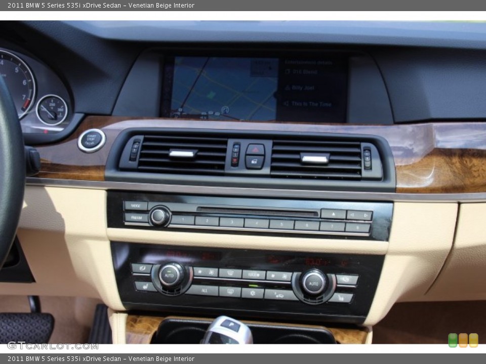 Venetian Beige Interior Controls for the 2011 BMW 5 Series 535i xDrive Sedan #81315545