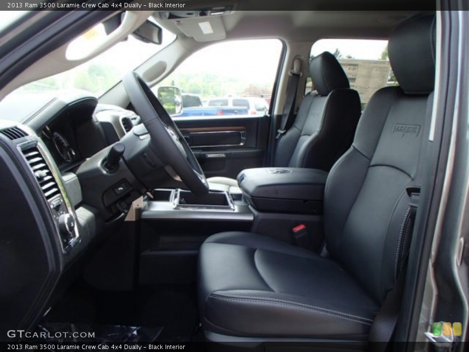 Black Interior Photo for the 2013 Ram 3500 Laramie Crew Cab 4x4 Dually #81316059
