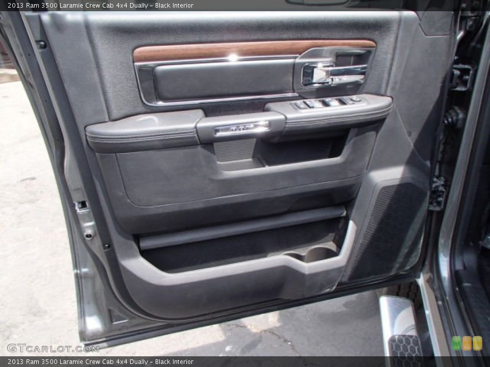 Black Interior Door Panel for the 2013 Ram 3500 Laramie Crew Cab 4x4 Dually #81316079
