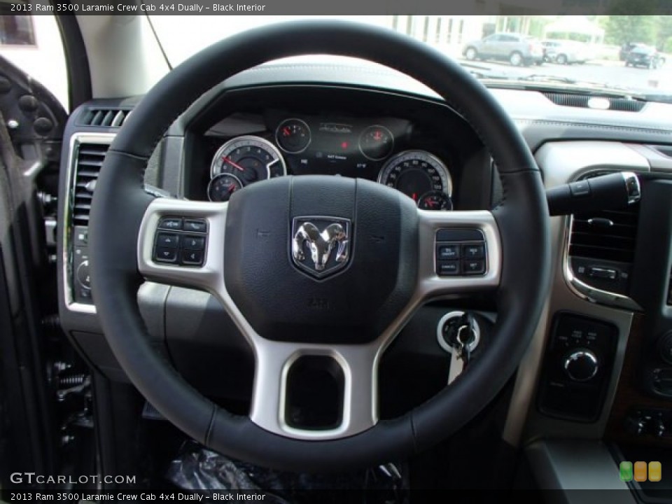 Black Interior Steering Wheel for the 2013 Ram 3500 Laramie Crew Cab 4x4 Dually #81316220