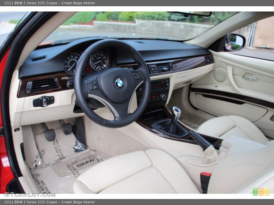 Cream Beige Interior Photo for the 2011 BMW 3 Series 335i Coupe #81316982