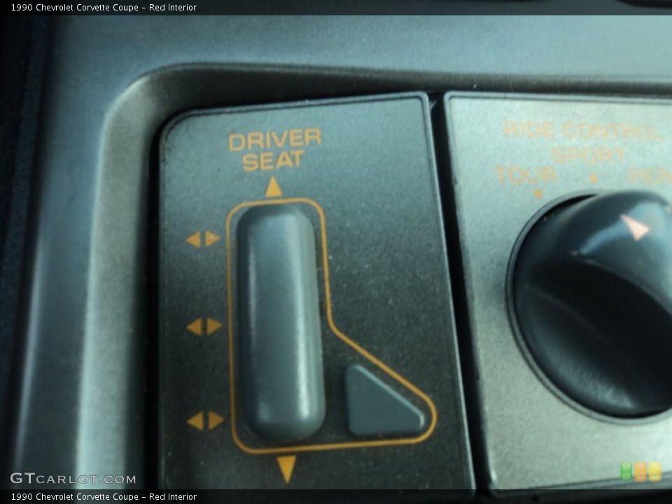 Red Interior Controls for the 1990 Chevrolet Corvette Coupe #81317361
