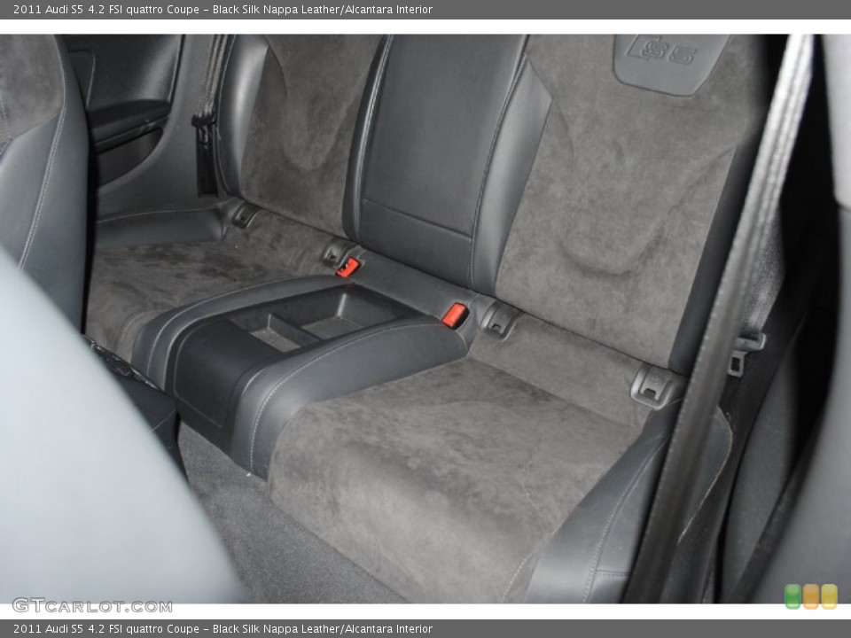 Black Silk Nappa Leather/Alcantara Interior Rear Seat for the 2011 Audi S5 4.2 FSI quattro Coupe #81318342