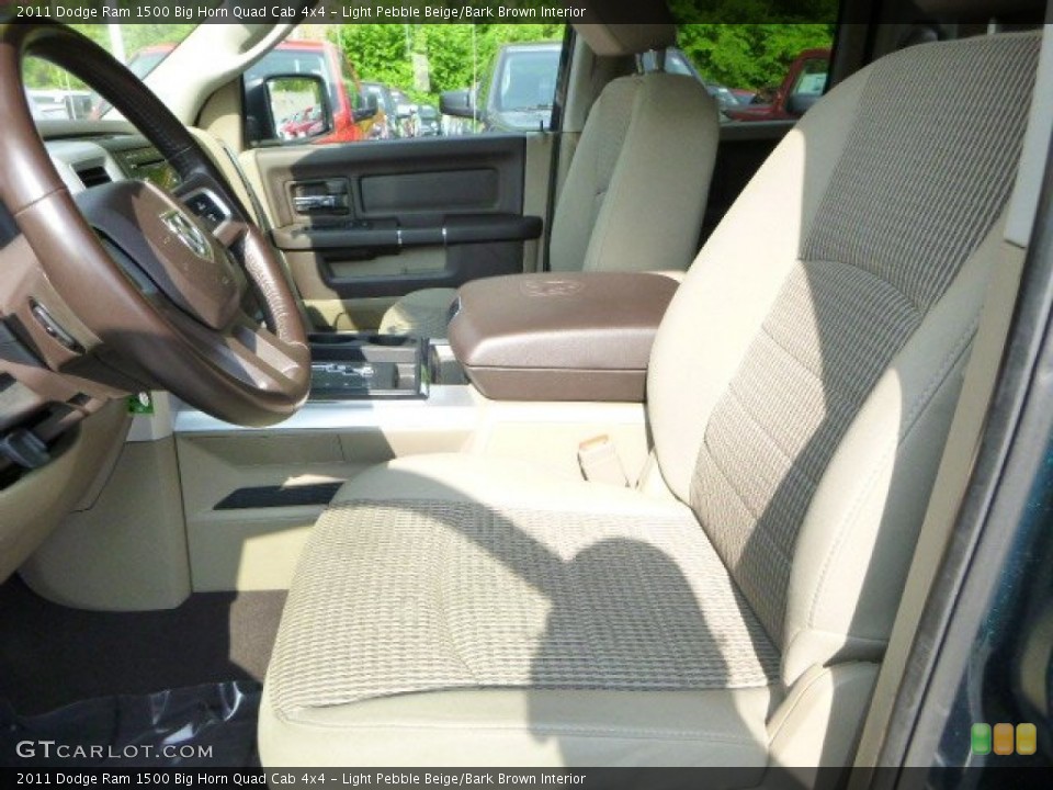 Light Pebble Beige/Bark Brown Interior Photo for the 2011 Dodge Ram 1500 Big Horn Quad Cab 4x4 #81318343