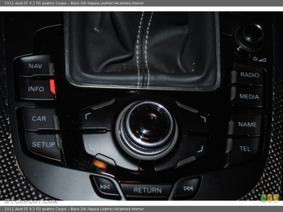 Black Silk Nappa Leather/Alcantara Interior Controls for the 2011 Audi S5 4.2 FSI quattro Coupe #81318781