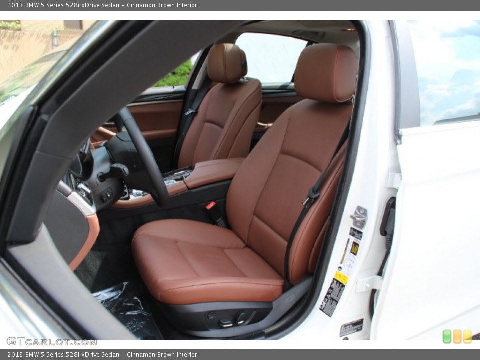 Cinnamon Brown Interior Front Seat for the 2013 BMW 5 Series 528i xDrive Sedan #81320740