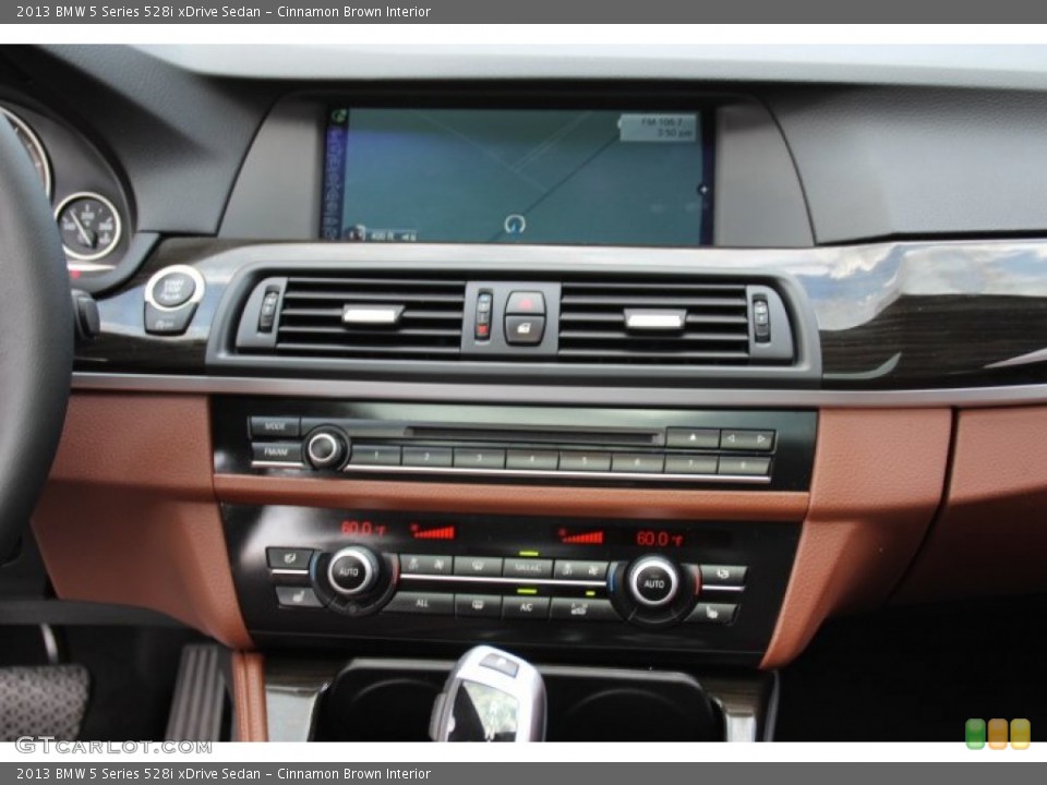 Cinnamon Brown Interior Controls for the 2013 BMW 5 Series 528i xDrive Sedan #81320783
