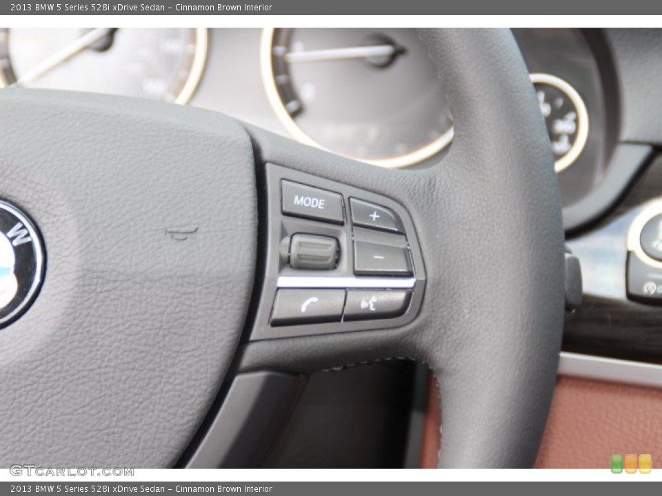 Cinnamon Brown Interior Controls for the 2013 BMW 5 Series 528i xDrive Sedan #81320874