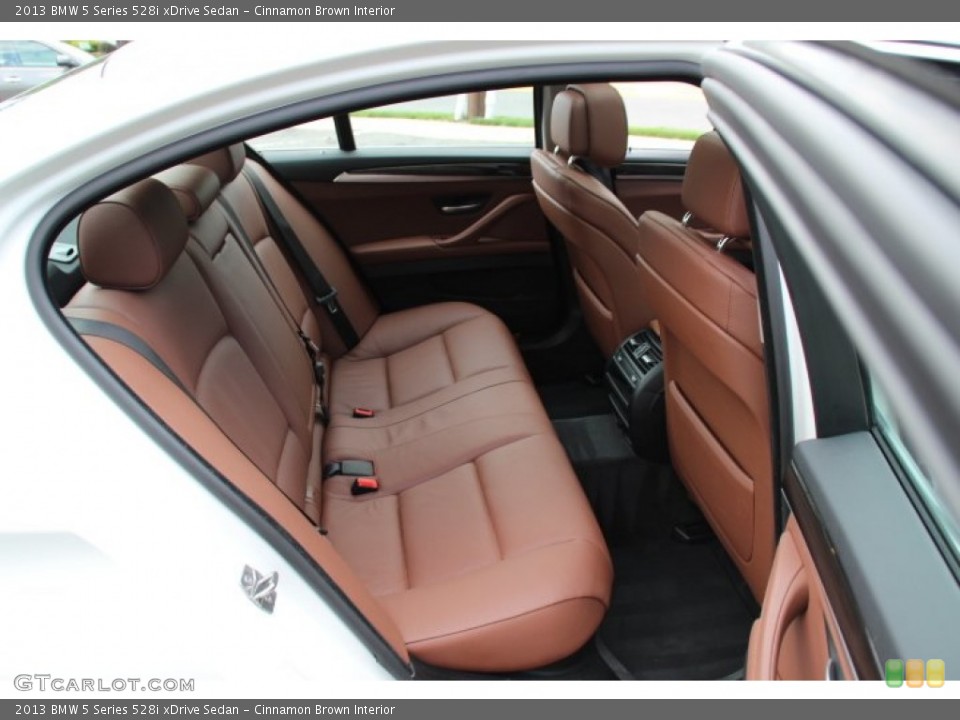Cinnamon Brown Interior Rear Seat for the 2013 BMW 5 Series 528i xDrive Sedan #81320999