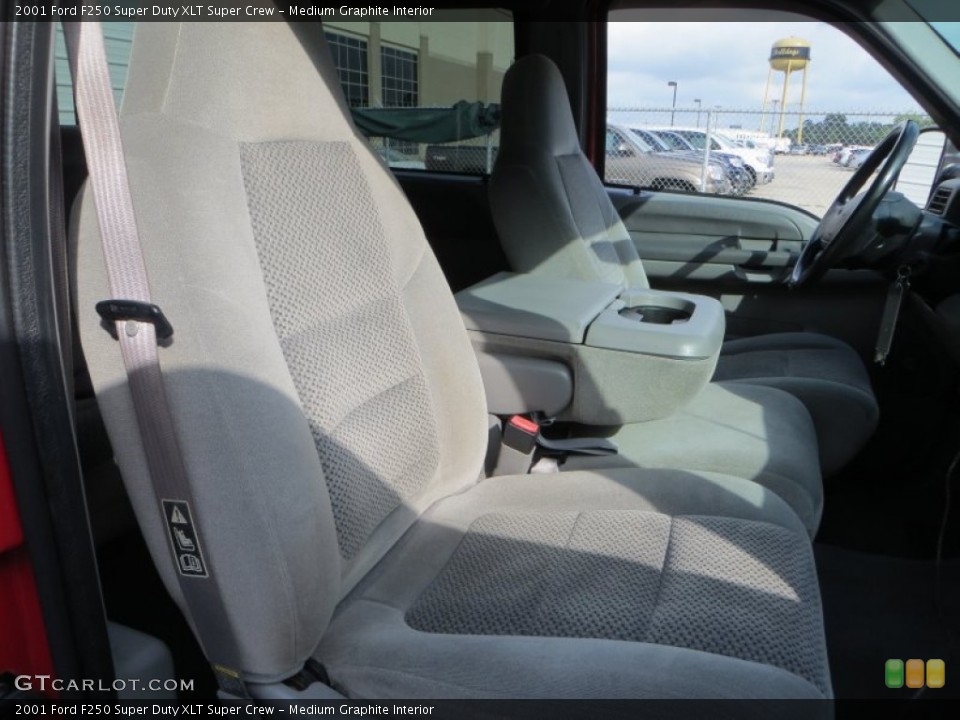 Medium Graphite Interior Front Seat for the 2001 Ford F250 Super Duty XLT Super Crew #81321242