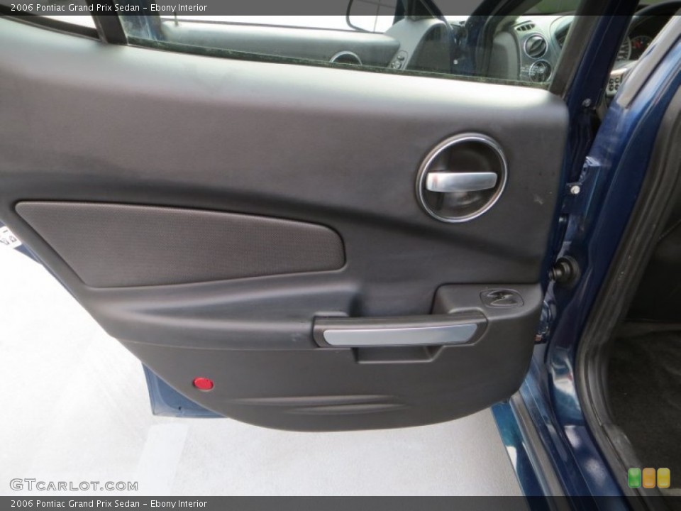 Ebony Interior Door Panel for the 2006 Pontiac Grand Prix Sedan #81323540