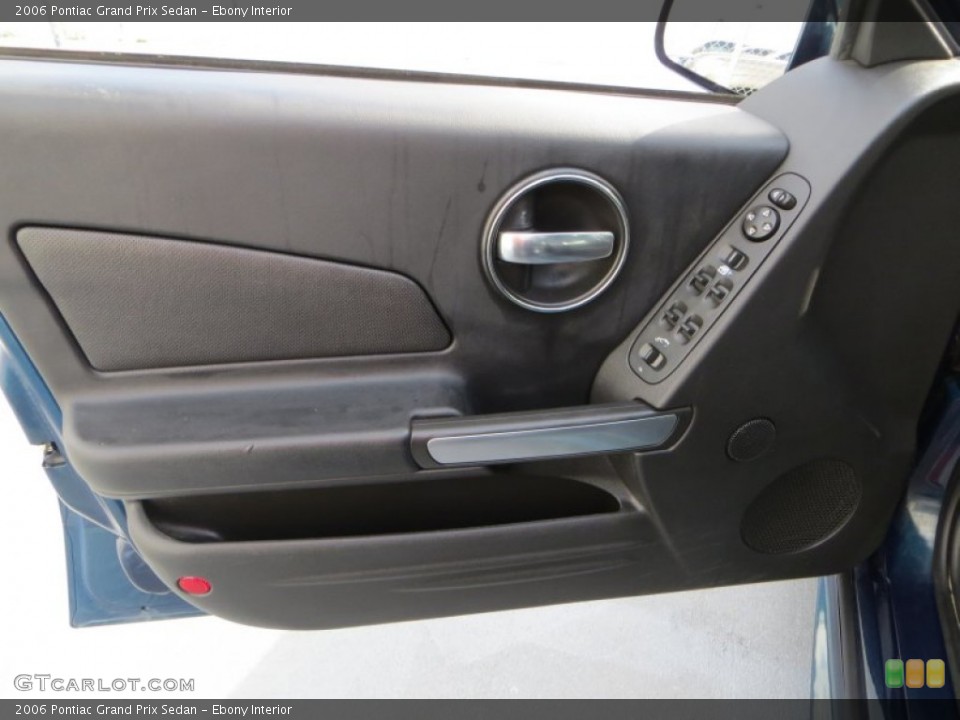 Ebony Interior Door Panel for the 2006 Pontiac Grand Prix Sedan #81323588