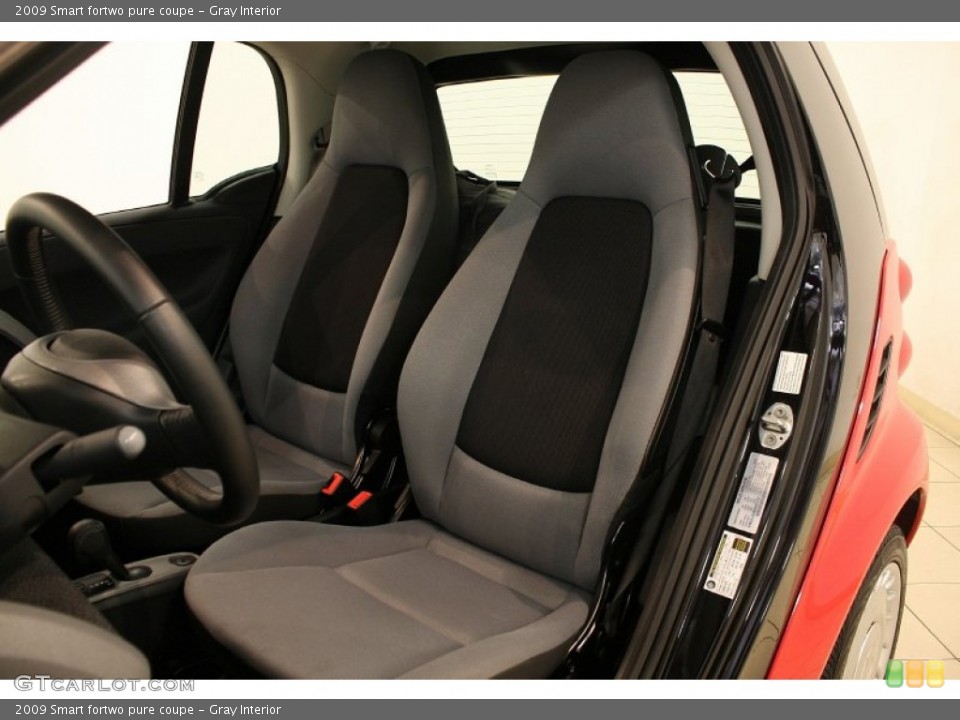 Gray Interior Front Seat for the 2009 Smart fortwo pure coupe #81323796
