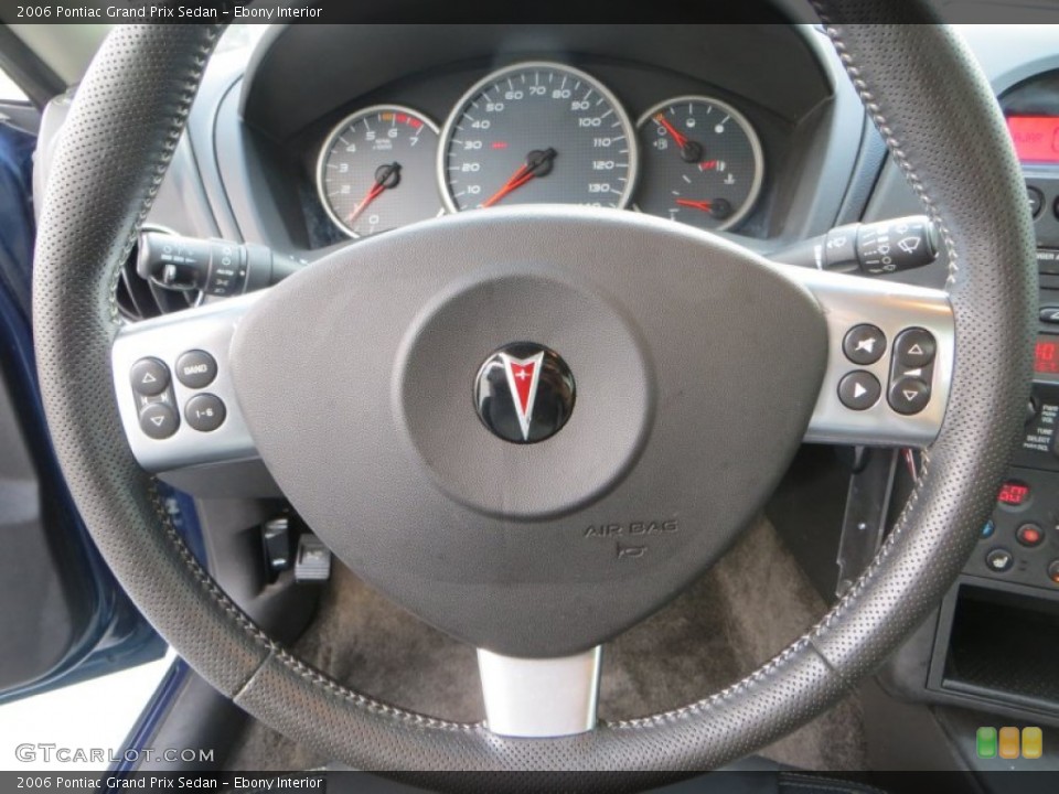 Ebony Interior Steering Wheel for the 2006 Pontiac Grand Prix Sedan #81323825